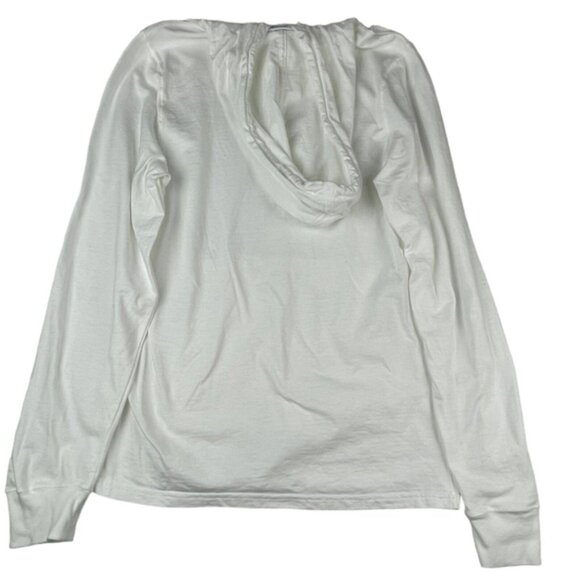 Champion Hoodie Mens Small White Authentic Logo Hooded Drawstring Long Sleeve - Picture 2 of 9